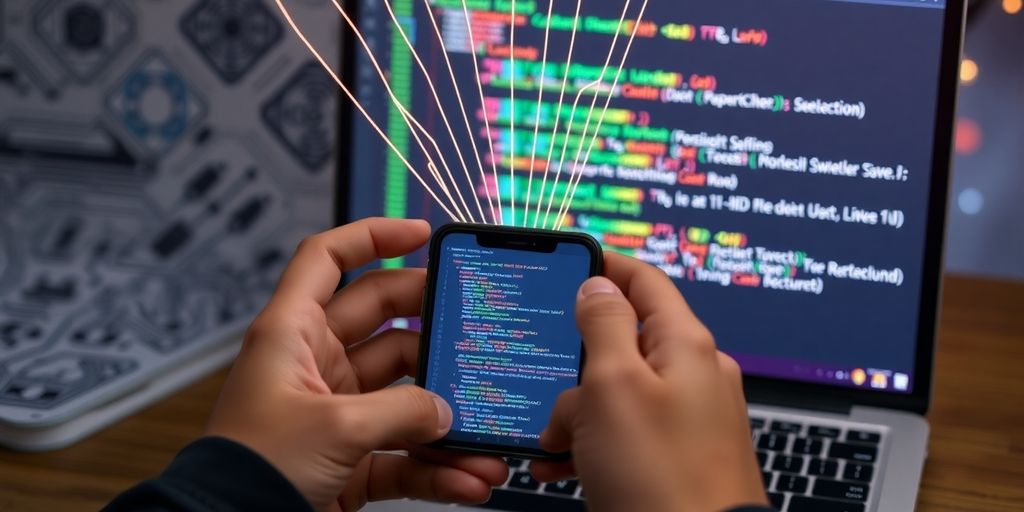 iPhone screen converting to SwiftUI code.