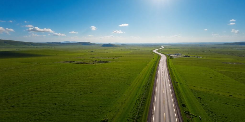 Winding road through a vibrant, evolving digital landscape.