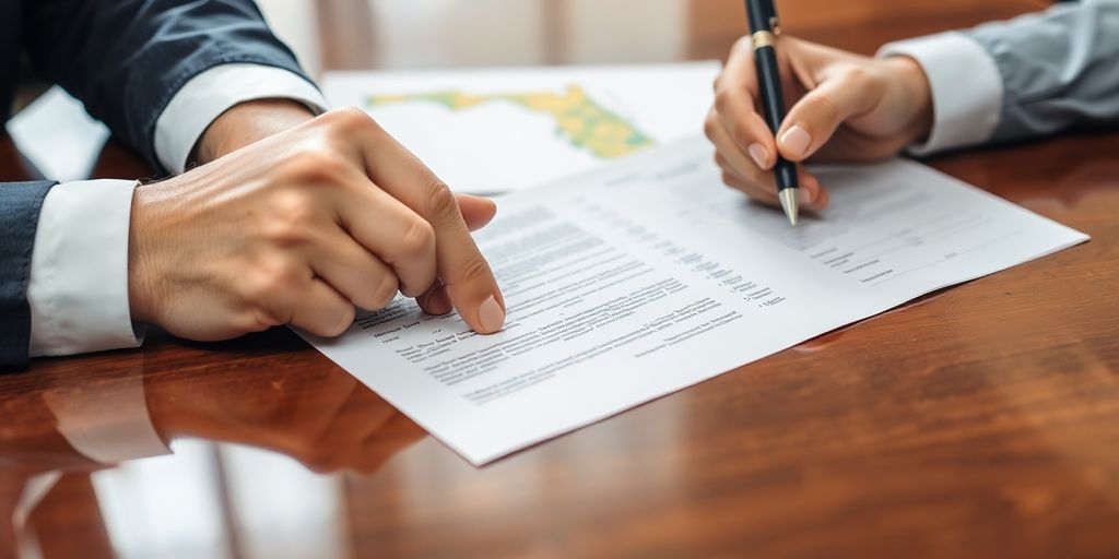 Negotiating real estate contract.