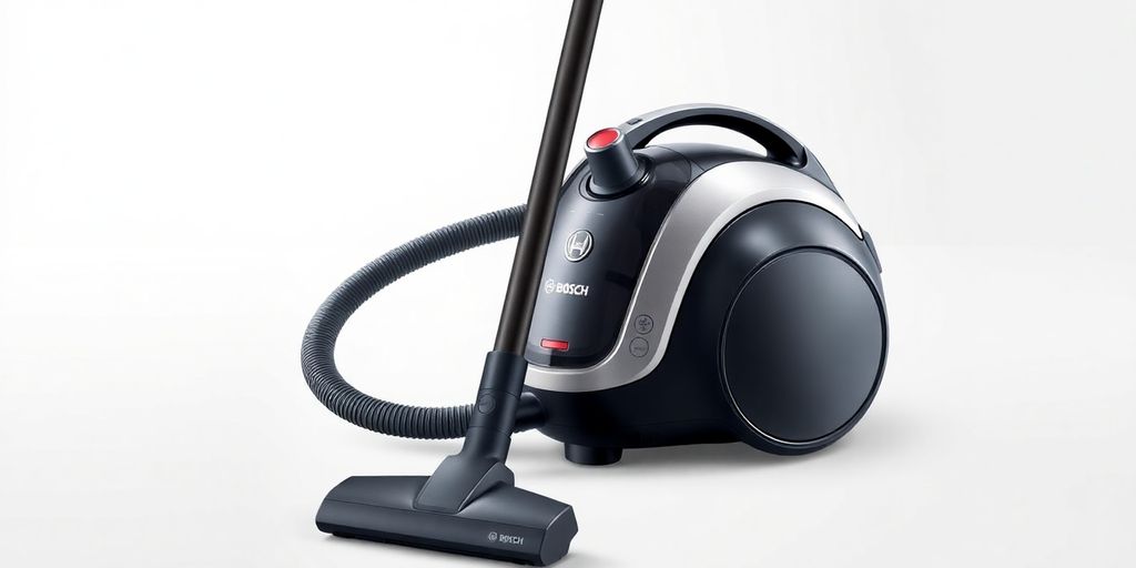 BOSCH Bodenstaubsauger BGB75X494 auf weißem Hintergrund.