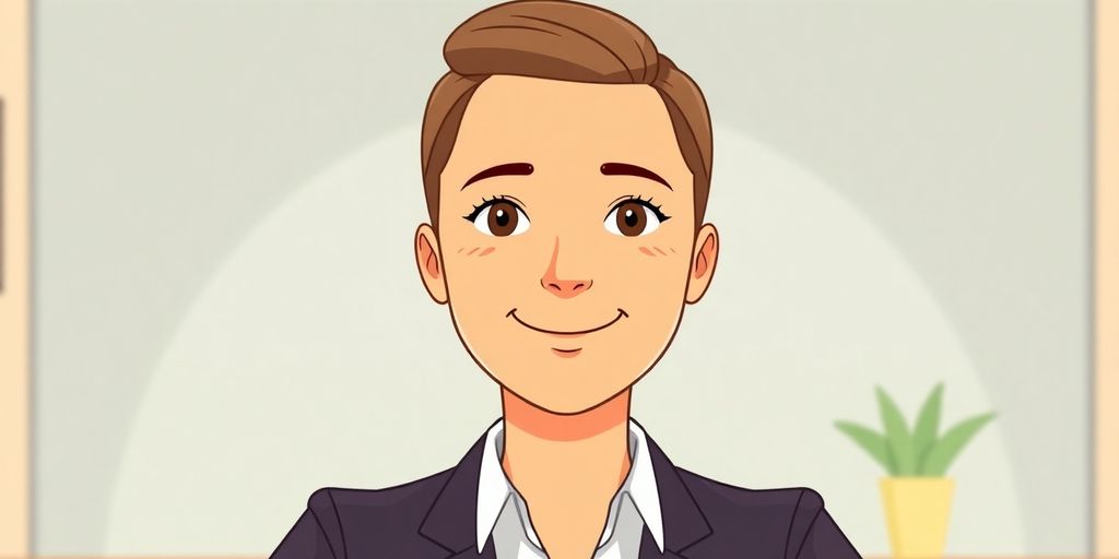 Illustrative image of a person at a desk