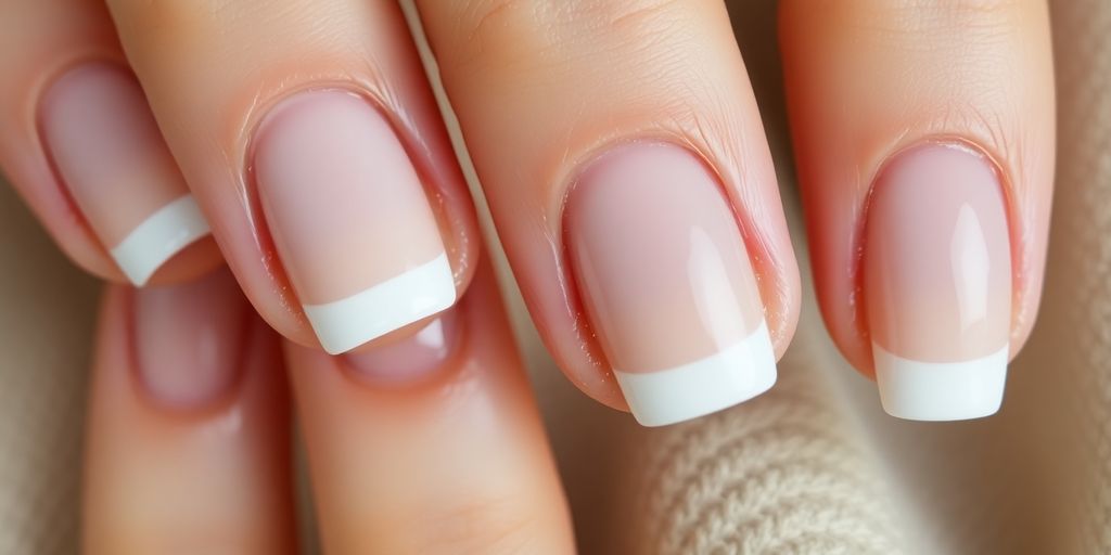 Unhas francesinhas em estilo clássico e elegante.
