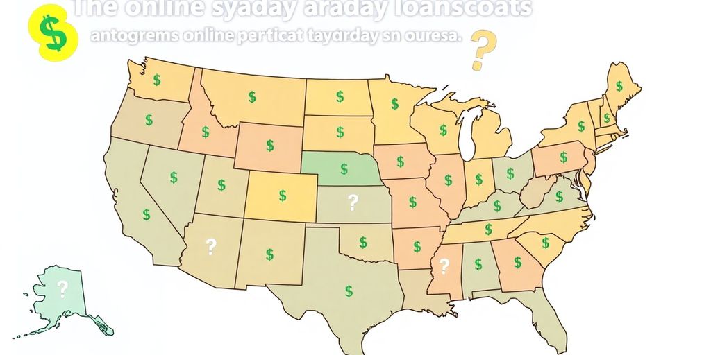 Cartoon USA map with dollar signs and question marks.