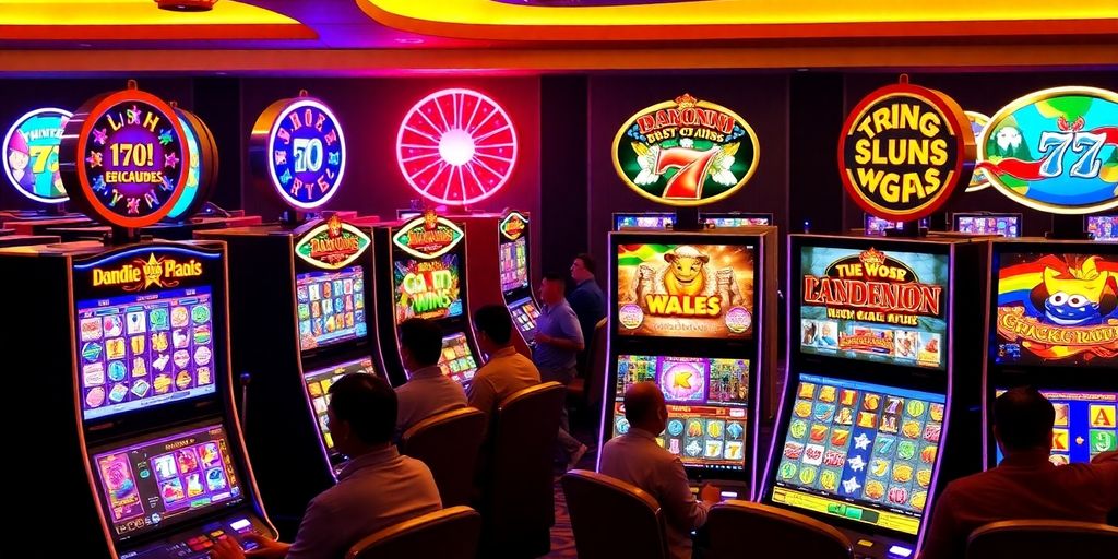 สล็อตแมชชีนยอดนิยมในคาสิโนที่มีผู้เล่นสนุกอยู่