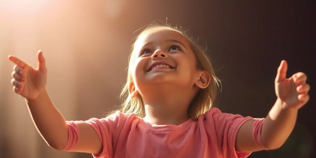 Young girl blooming with confidence and light.