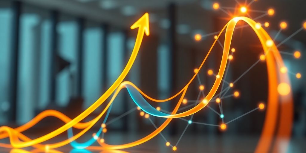 Affiliate marketing success with growth and connection visuals.