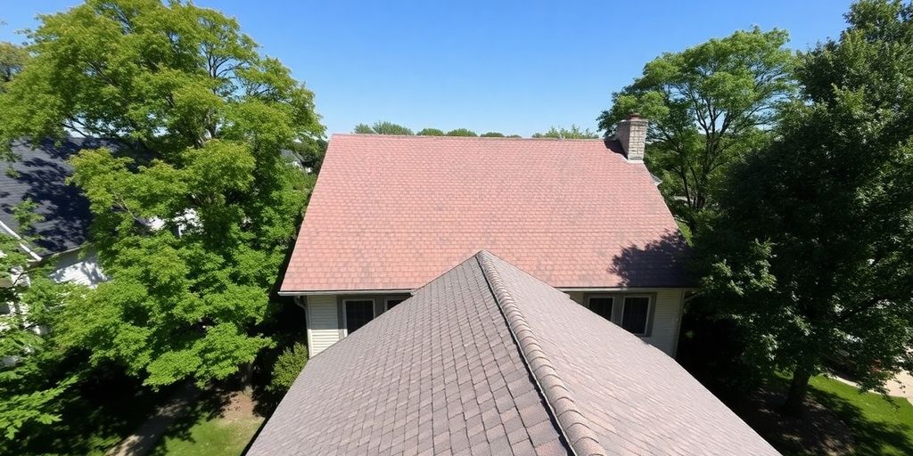 Restored roof on a house in La Crosse.