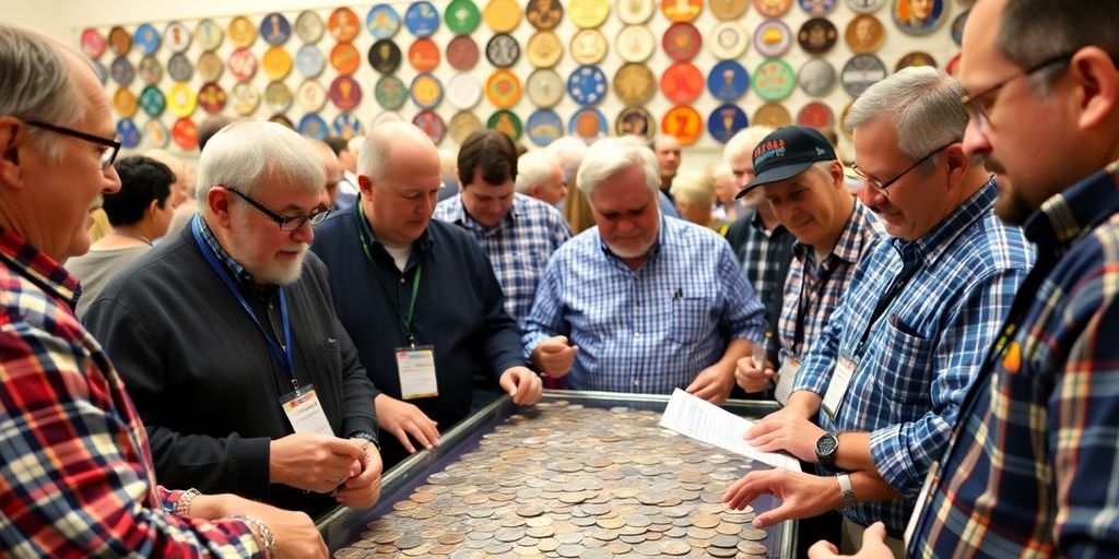 Dallas coin hobbyists engaging and sharing knowledge together.