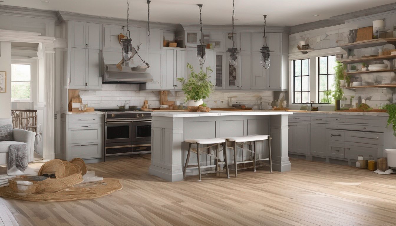 family managing daily routines in a chaotic home renovation