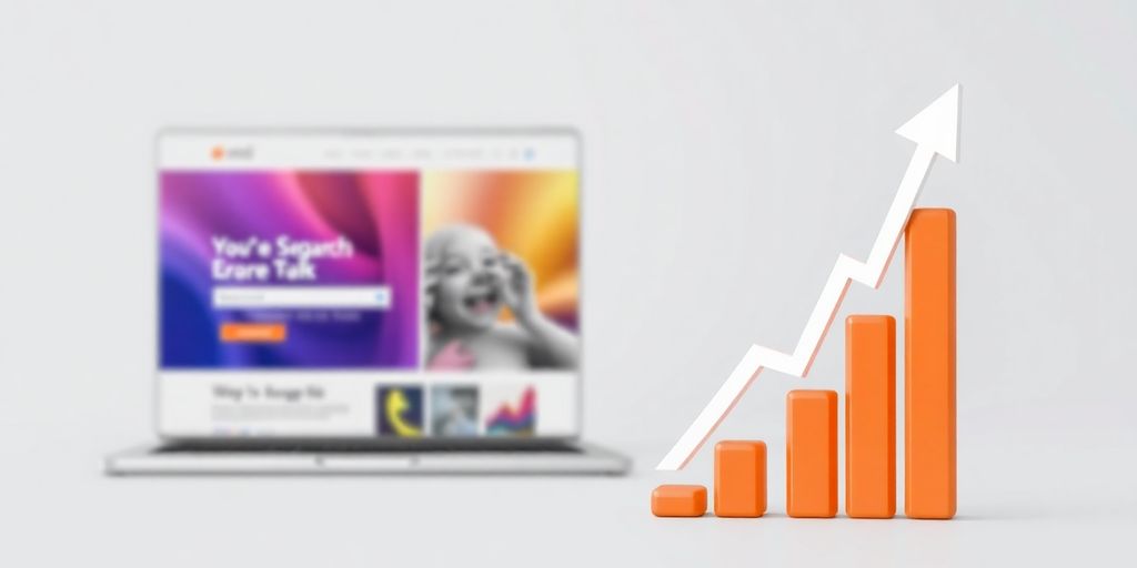 Web page with sleek design and search engine ranking.