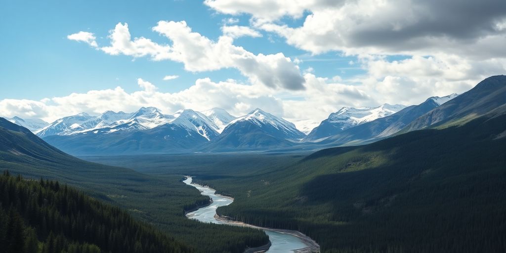 Alaskan landscape, August, photographic image.