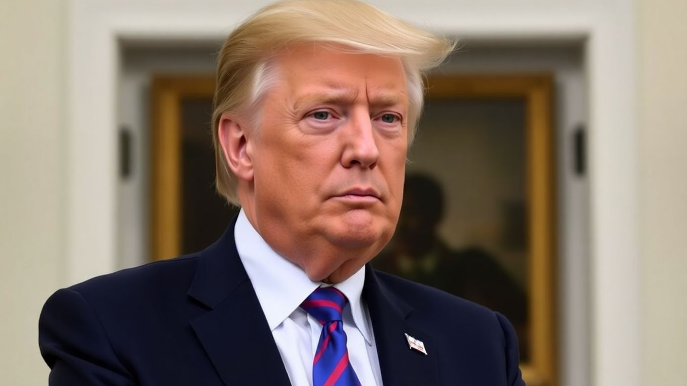 President Trump in a formal setting.