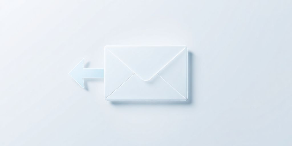 Digital envelope icon with an arrow forwarding mail.