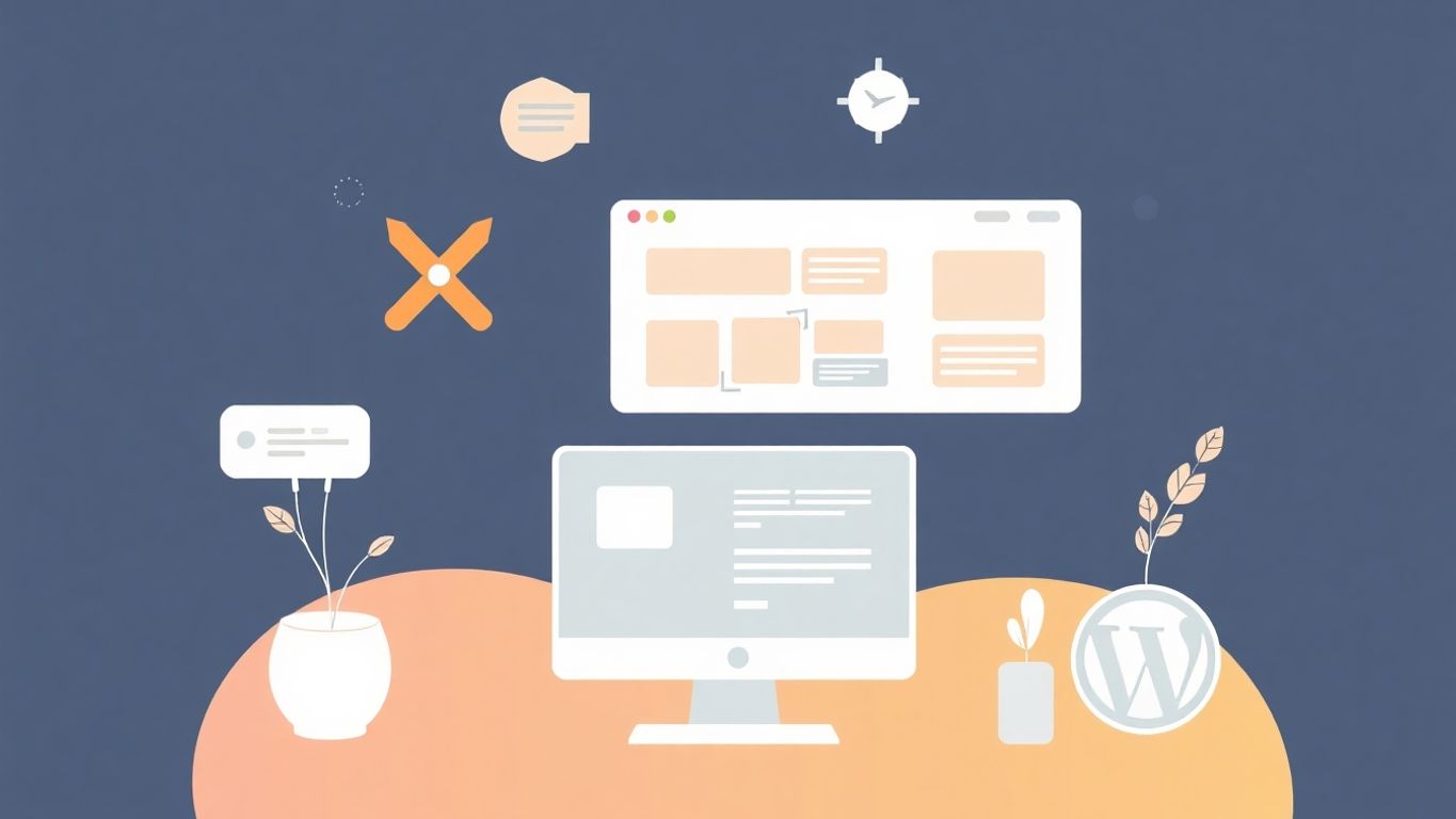 Moderne illustrasjon av tilpasningsmuligheter for nettsteder.