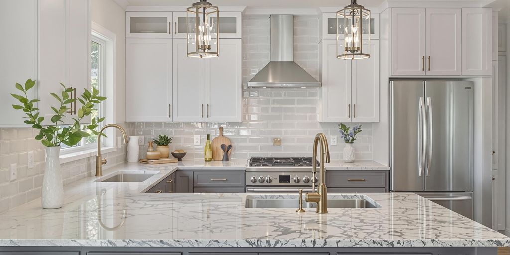 Modern kitchen remodel with elegant cabinetry and stylish countertops.