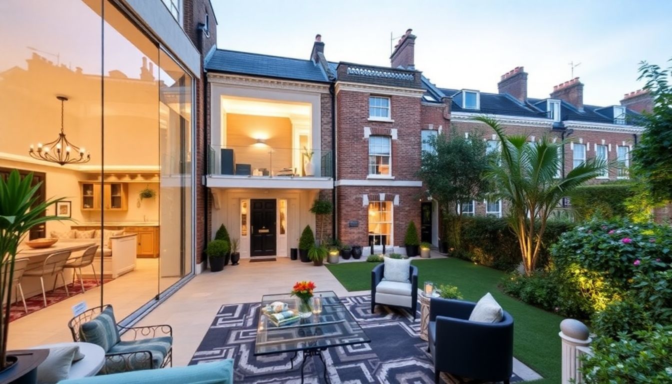 Renovated London property with modern interiors and garden.