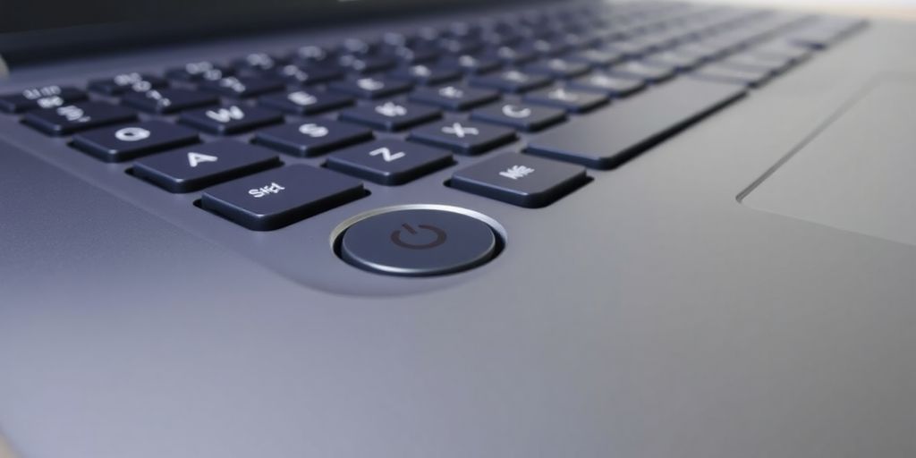 MSI Katana laptop connected to power.