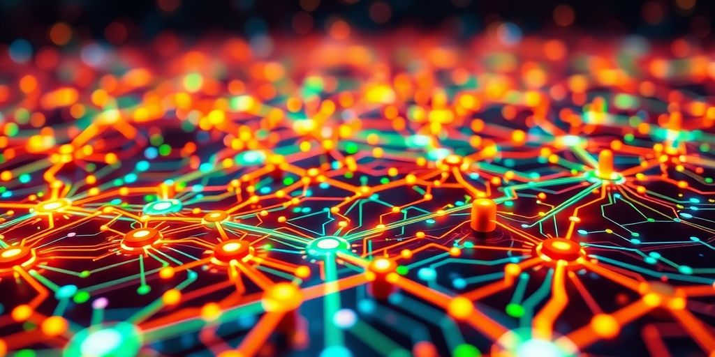 What Is Tensor Space AI Crypto? Everything You Need to Know! 4 Futuristic digital landscape with interconnected nodes and circuits.
