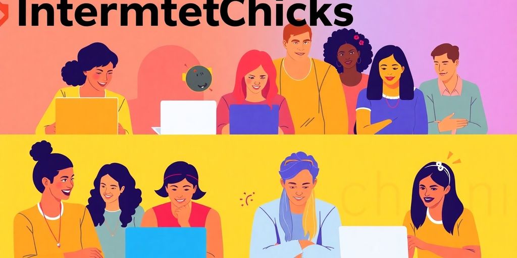 Diverse people interacting online in a digital environment.