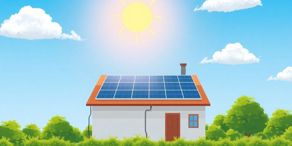 Schéma panneau solaire simple