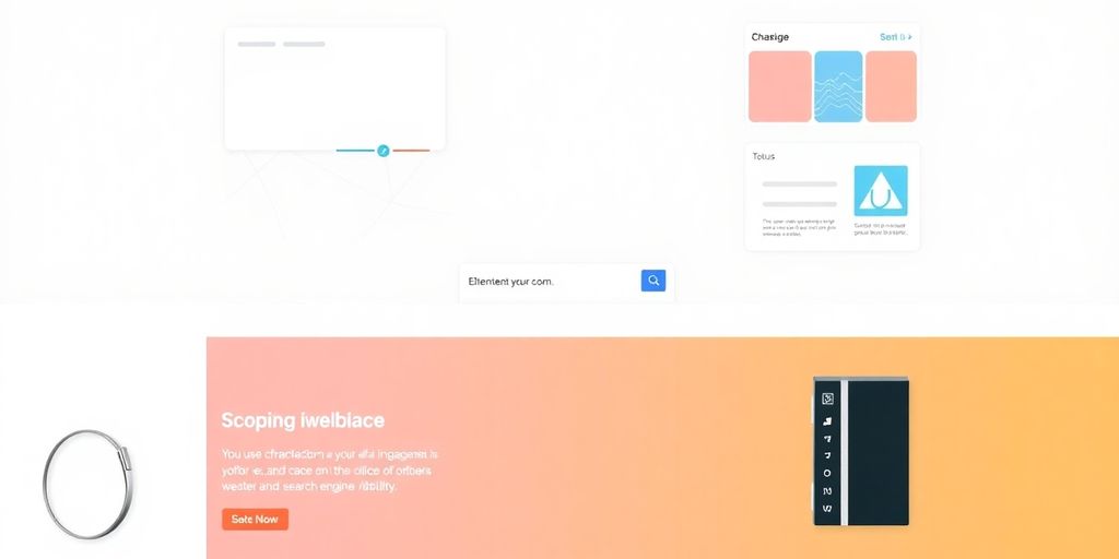 Optimized landing page elements arranged visually.