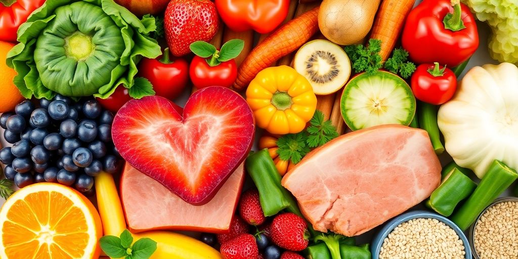 Heart-healthy foods and cooking ingredients.