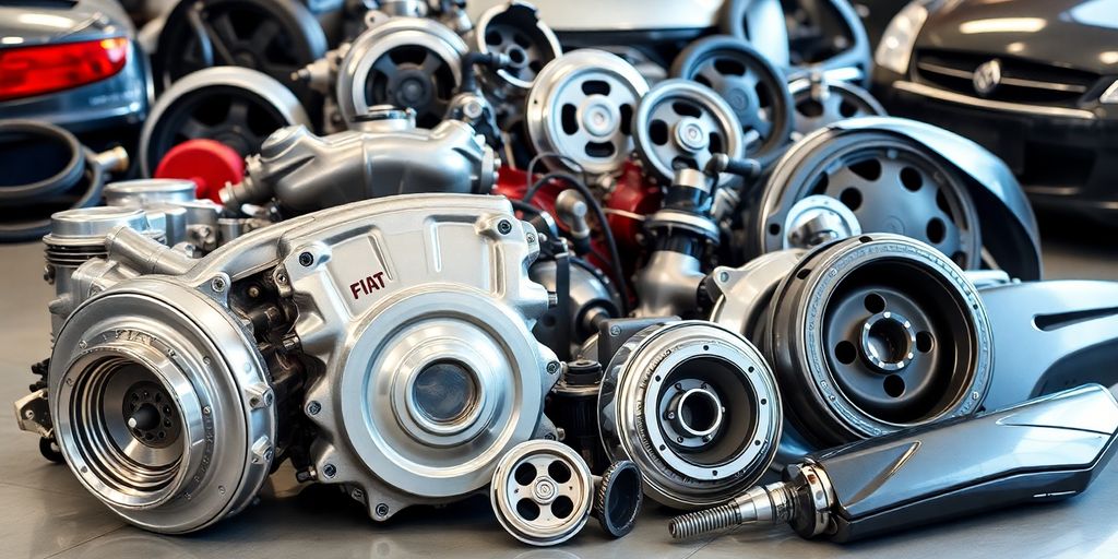 Fiat car part collection.