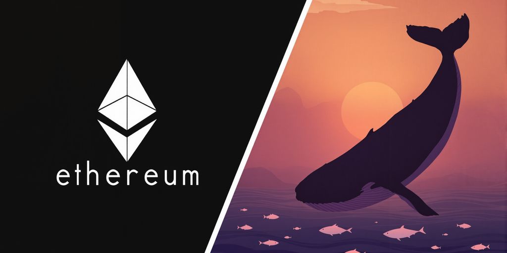 Ethereum coin with whale and tight coil