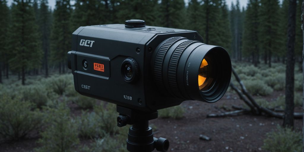 Night vision camera with day and night backdrop