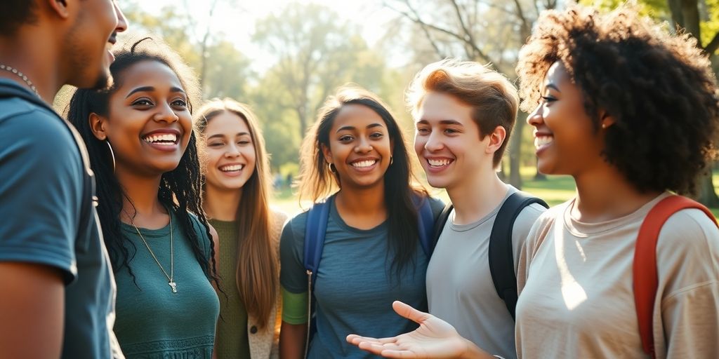 Teenager confidently resisting peer drug pressure