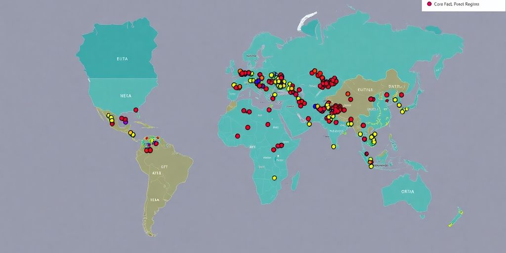 Territory map with highlighted sales areas.
