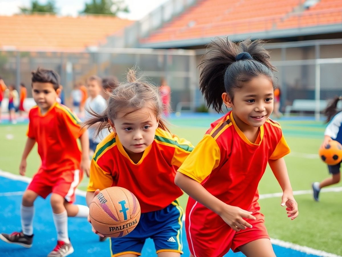 Sportivi tineri în acțiune, jucând sporturi de elită.