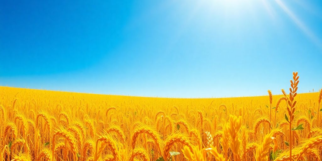Vibrant landscape depicting abundance and prosperity in nature.