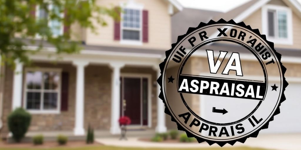 Home with VA appraisal stamp.