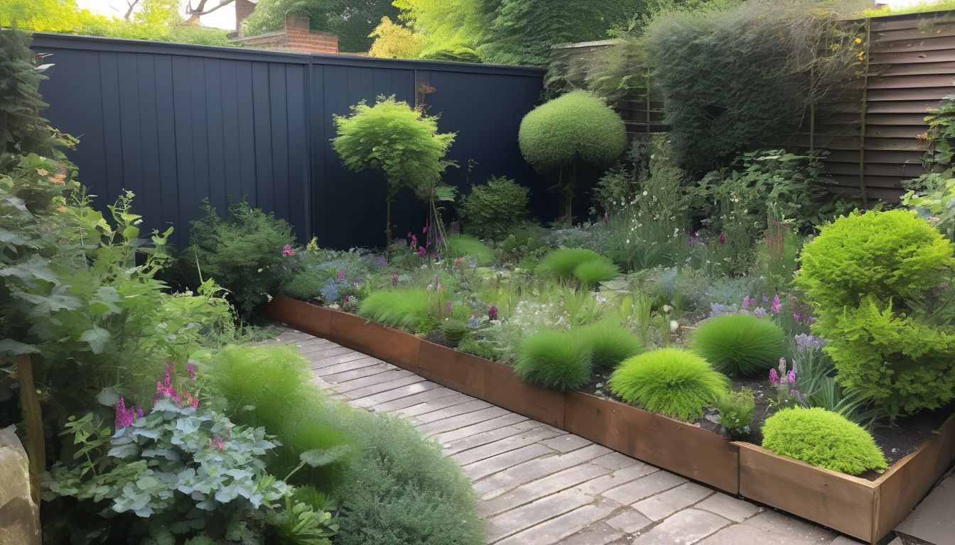 weeding and pruning in a London garden
