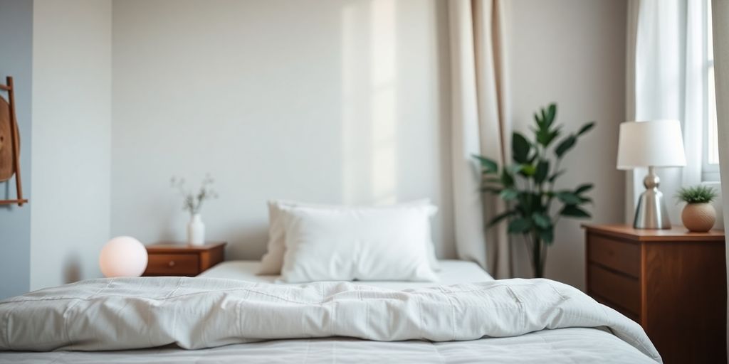 Clean bedroom with natural repellents for pest control.