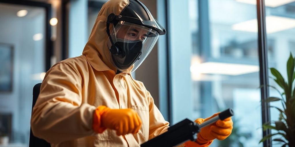 Expert DDD în acțiune, oferind servicii de protecție.