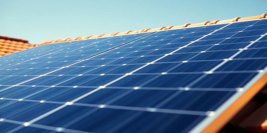 Solar panels on a South African home.