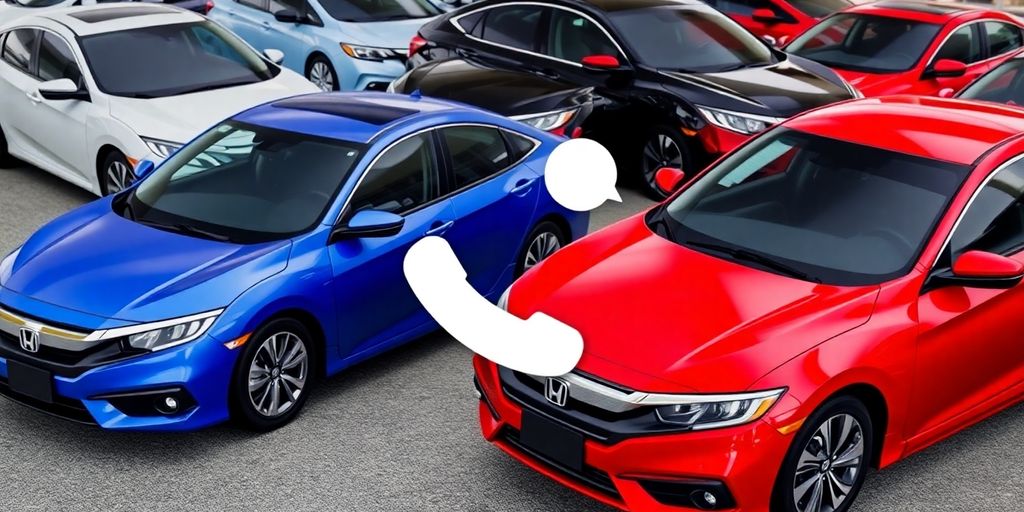 Honda vehicles and phone icon.