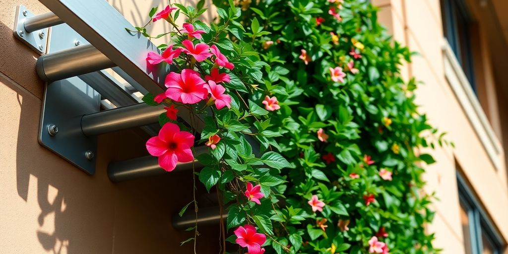 Soporte modular con plantas