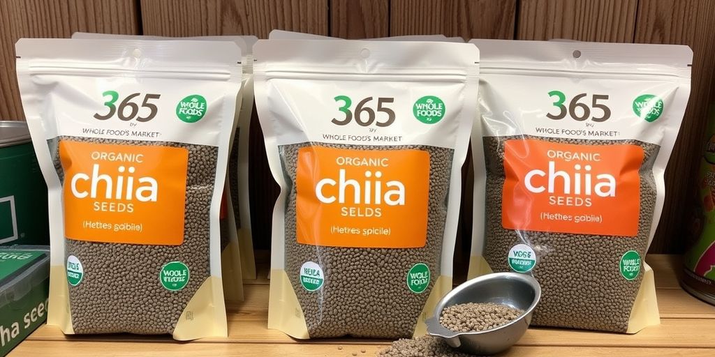Bulk 365 Whole Foods chia seeds with scoop