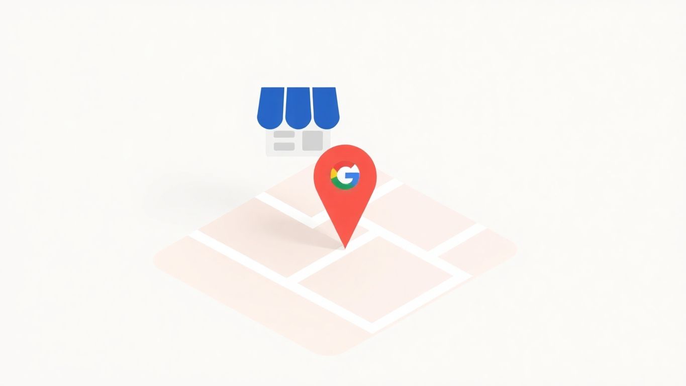 Illustrasjon av forretningssted på Google Maps.