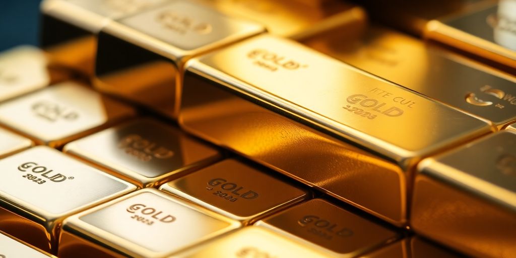 Lingots d'or brillants