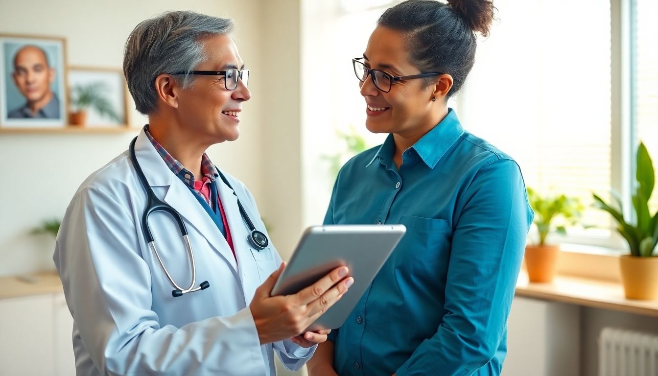 Hautkrebs und die Herausforderungen im Gesundheitssystem: Arzt behandelt Patienten