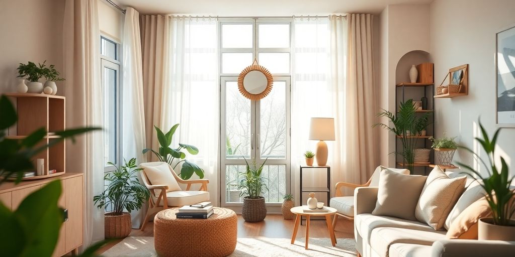 Intérieur d'un logement sécuritaire et accueillant.