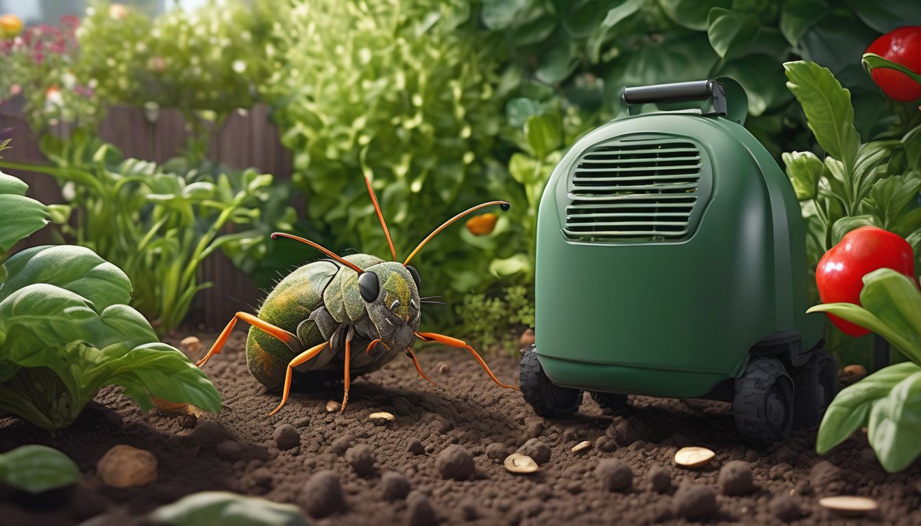 organic pest control in a garden