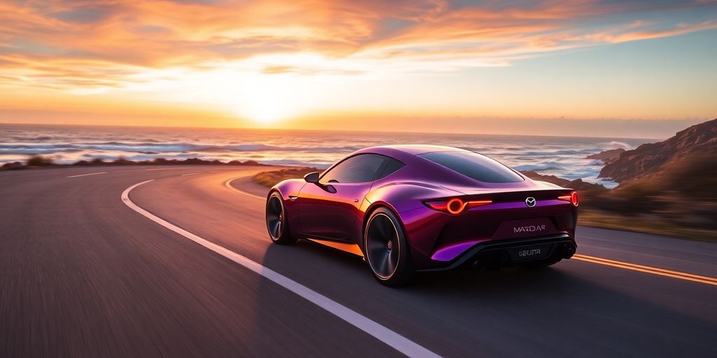 Mazda Iconic SP concept car driving.