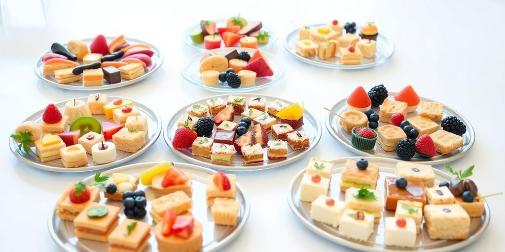 อาหารว่างหลากหลายสำหรับการประชุมสัมมนา