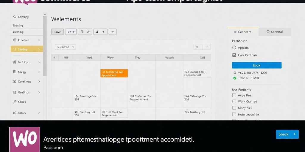 WooCommerce Appointments plugin interface