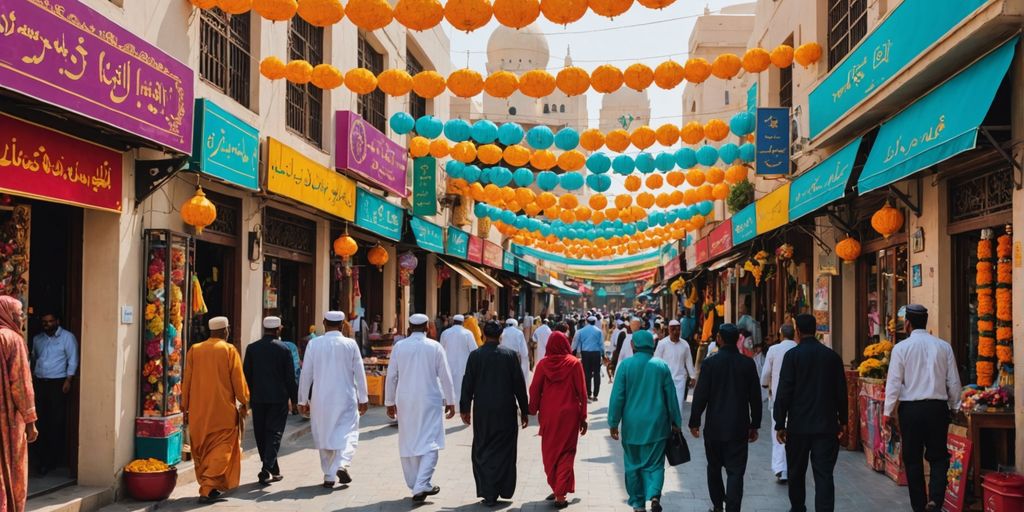 Hindi Lane with Krishna Temple in Dubai